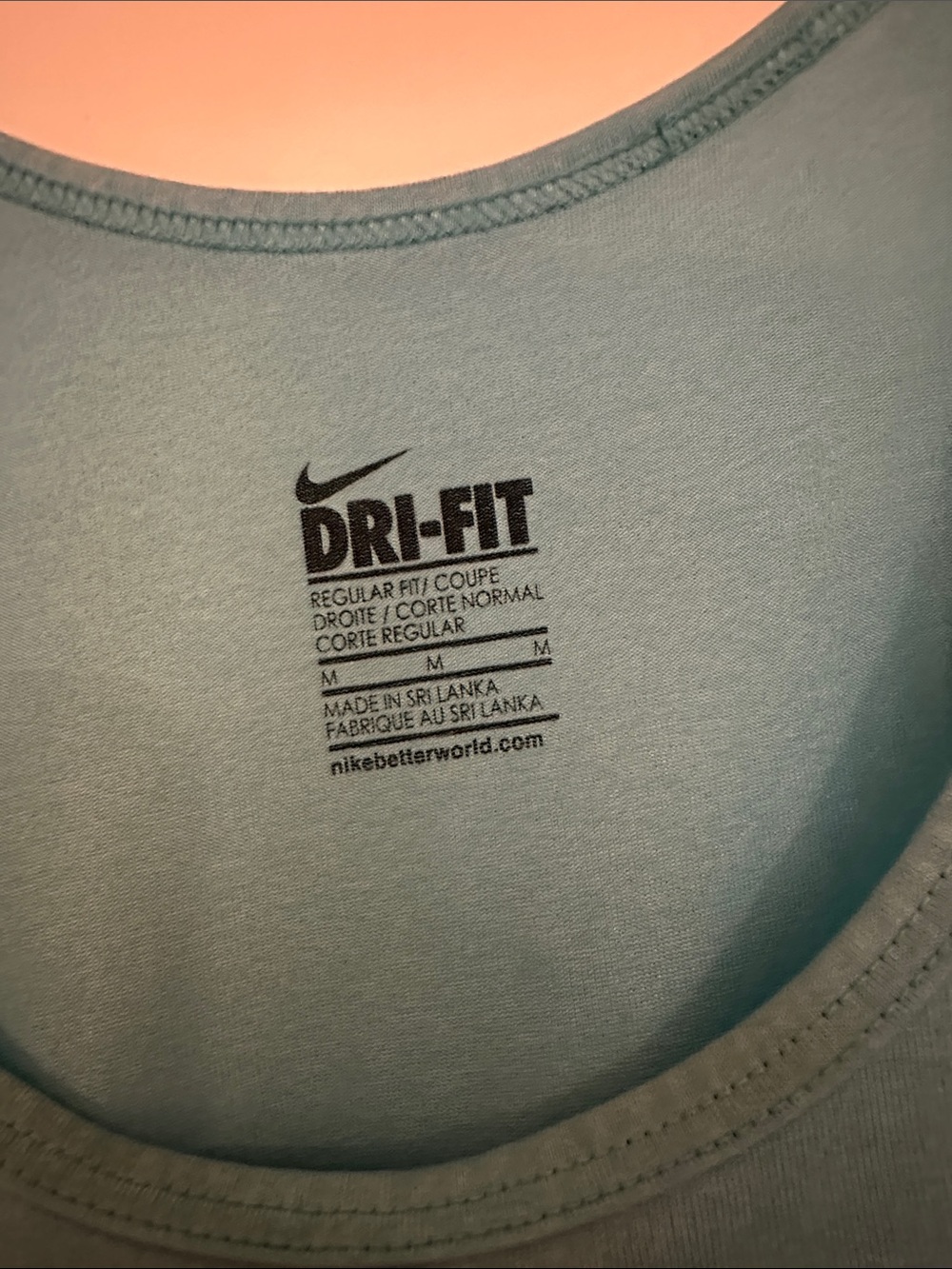 Nike Light Blue Athletic Racerback Tank - Picture 3 of 3